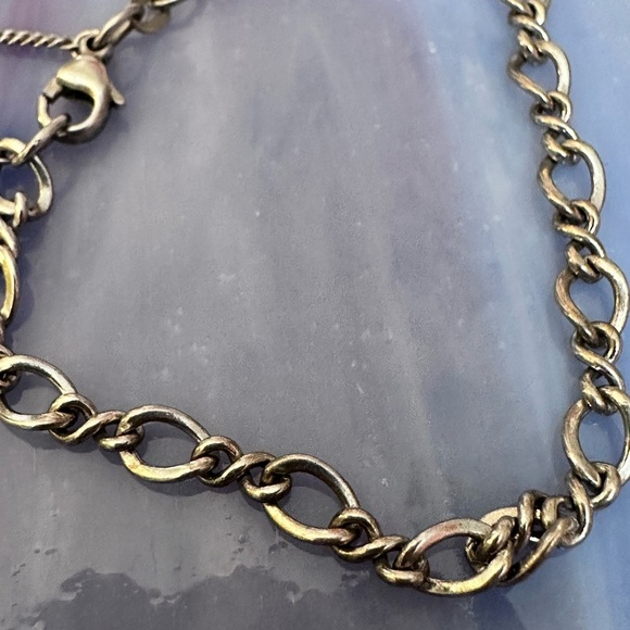 James Avery Sterling Silver Twisted Oval Link Chain Classic Bracelet 7”  4311 - Picture 5 of 12